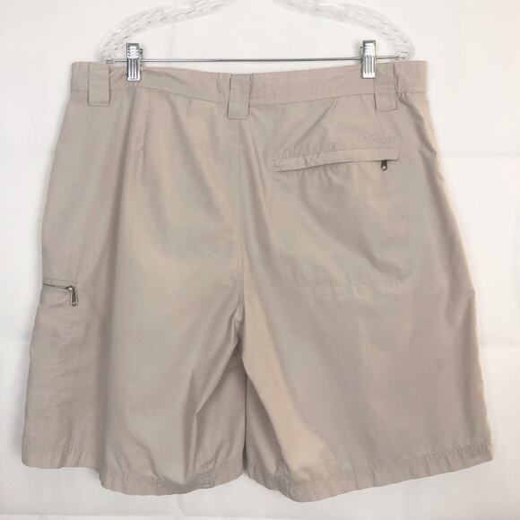 Columbia Mens Shorts Size 38 Beige Khaki Summer Casual Travel Beachy Breathable - Picture 7 of 11